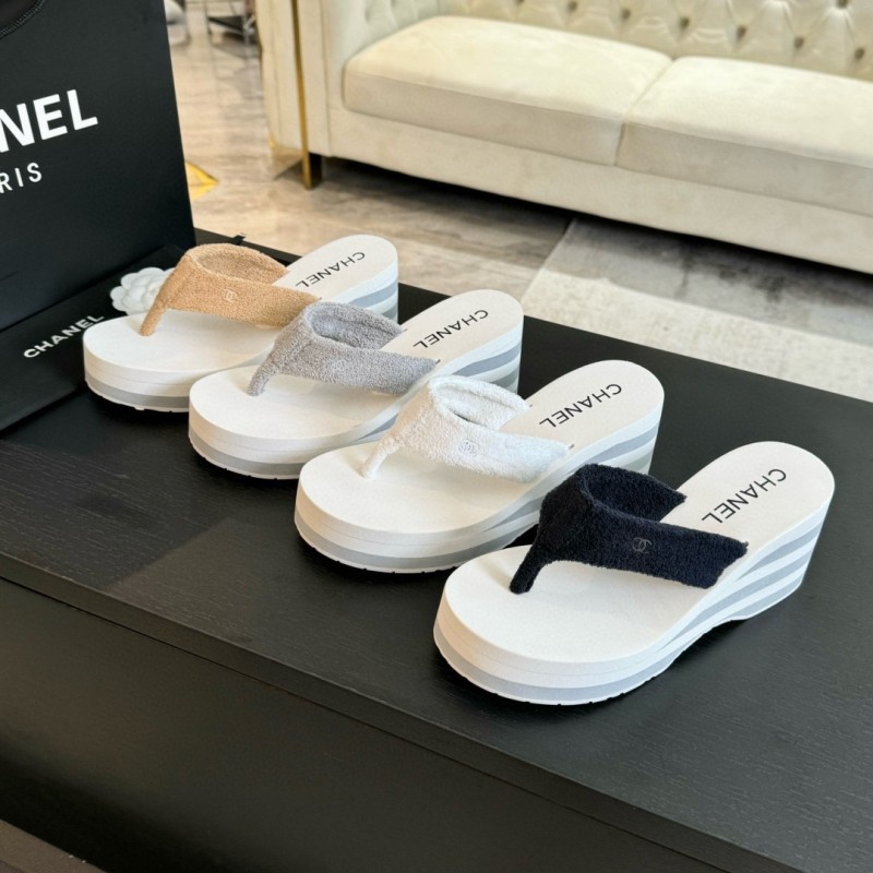 Chanel Platform Slippers