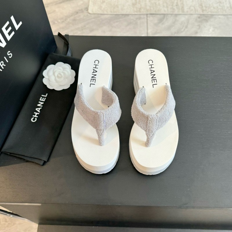 Chanel Platform Slippers