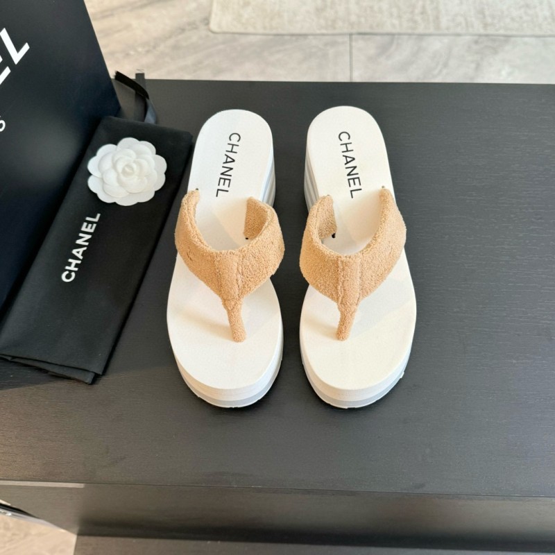 Chanel Platform Slippers