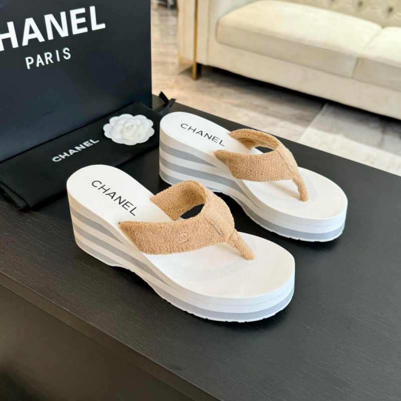 Chanel Platform Slippers