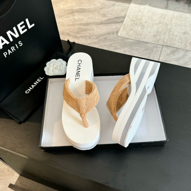 Chanel Platform Slippers