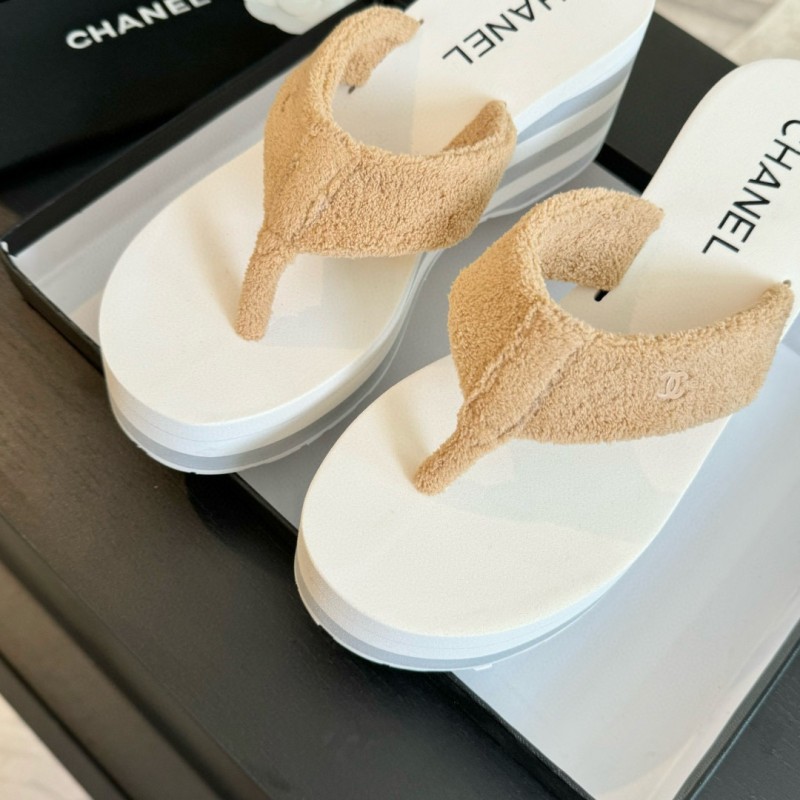 Chanel Platform Slippers