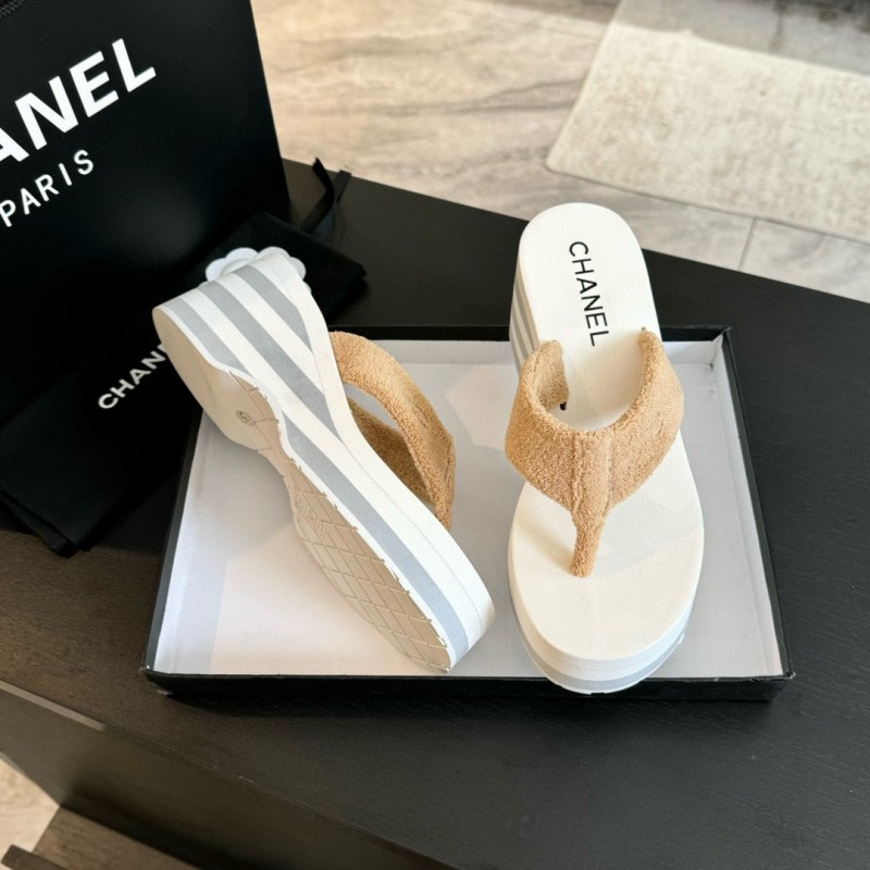 Chanel Platform Slippers