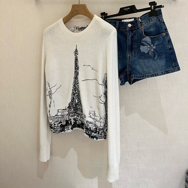 Dior Cashmere Knit Long Sleeves Tee