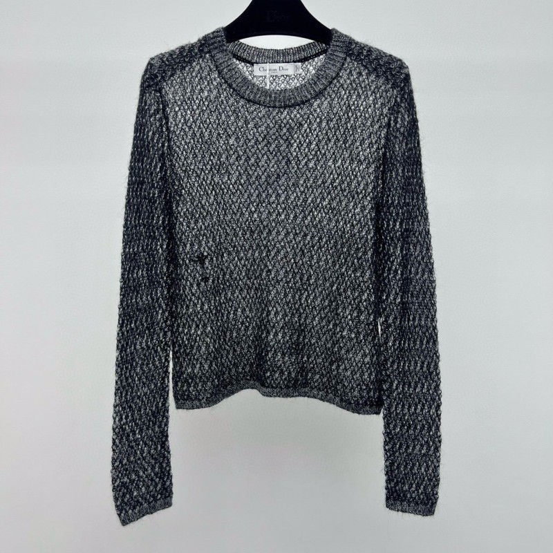 Dior Knit Hollow Long Sleeves Tee