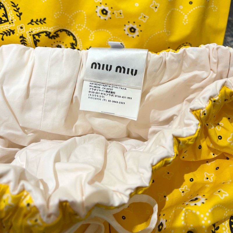 MiuMiu Halter Neck Shirt & Skirts Set