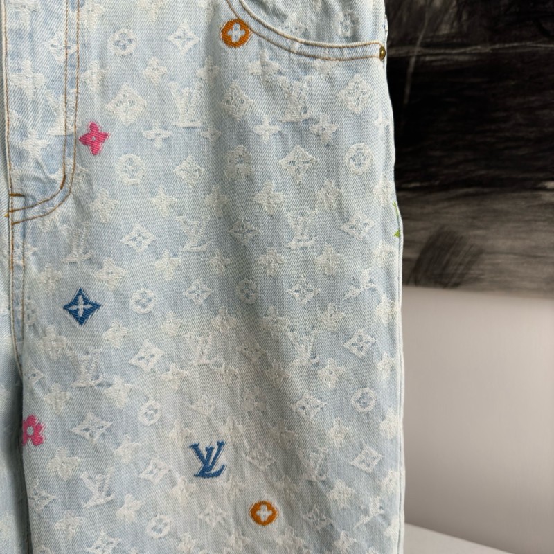 LV Unisex Denim Shorts