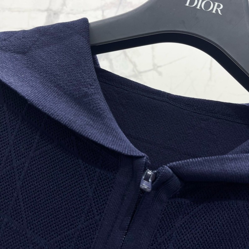 Dior Zipper Hoodie & Shorts Set