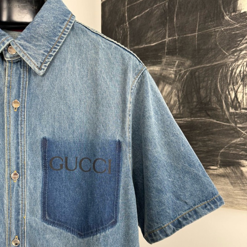 Gucci Unisex Denim Jacket & Shorts