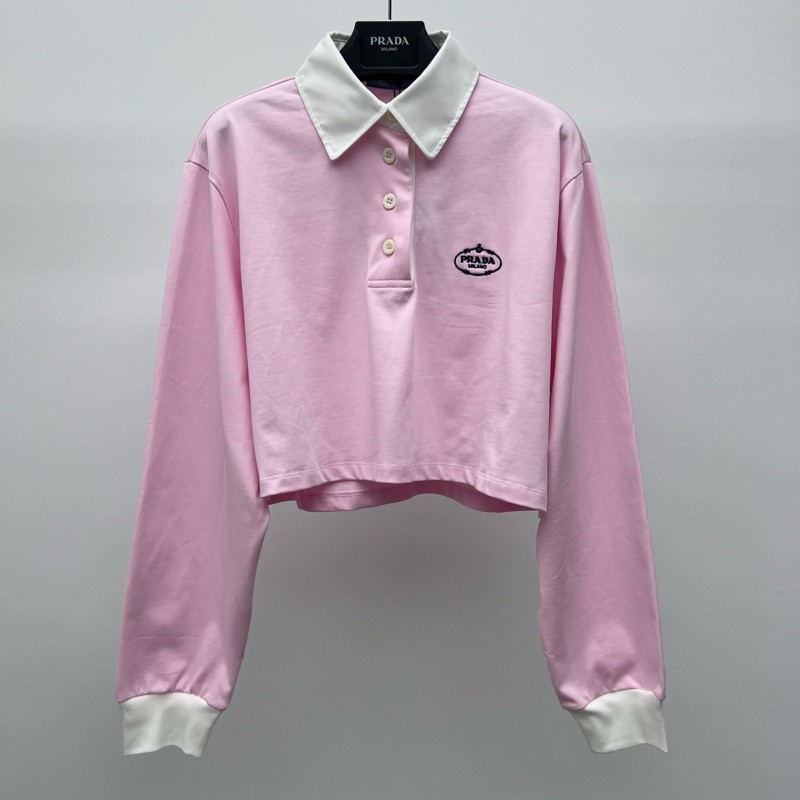 Prada Long Sleeves Polo Tee