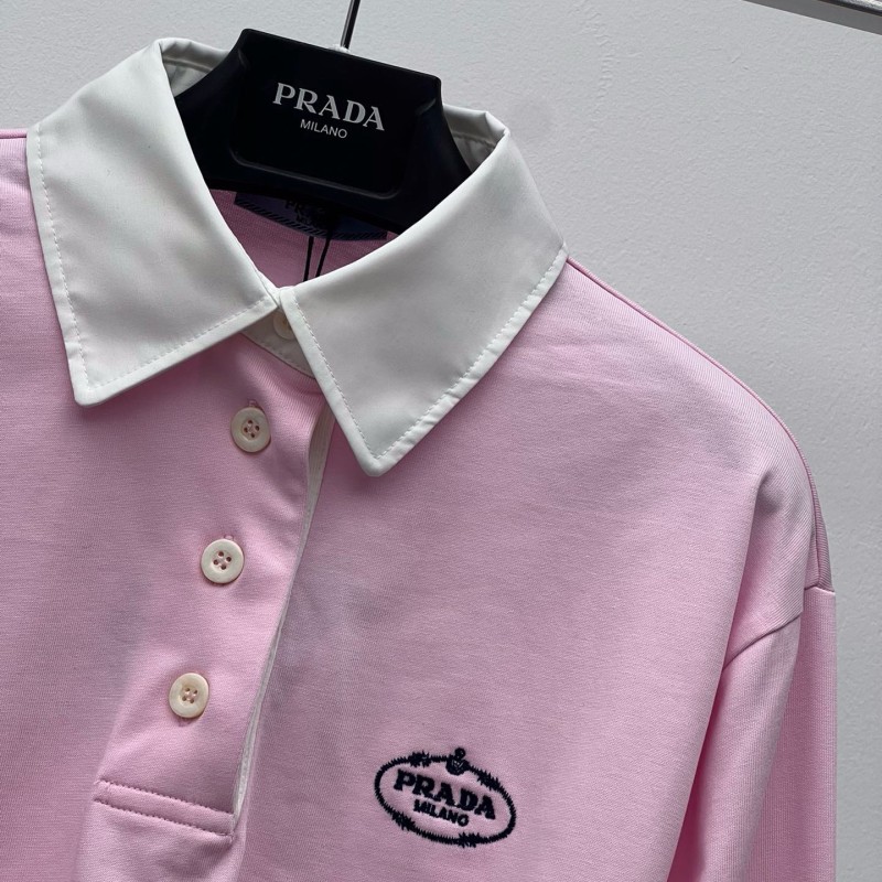 Prada Long Sleeves Polo Tee