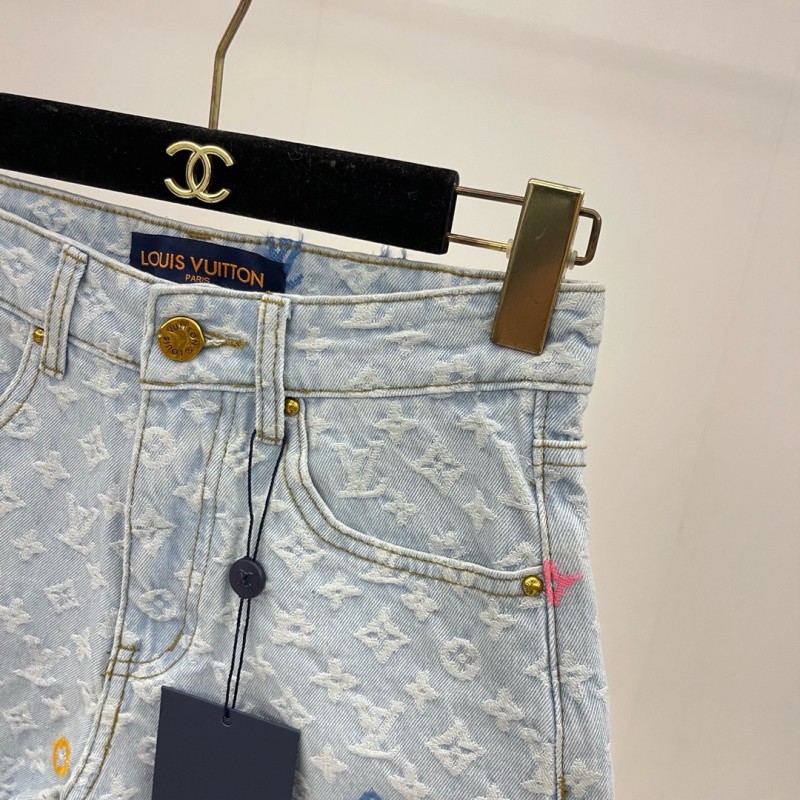 LV Denim Shorts