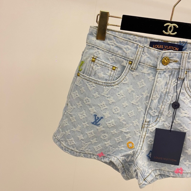 LV Denim Shorts