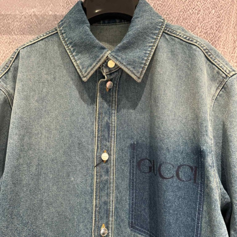 Gucci Unisex Denim Shirt