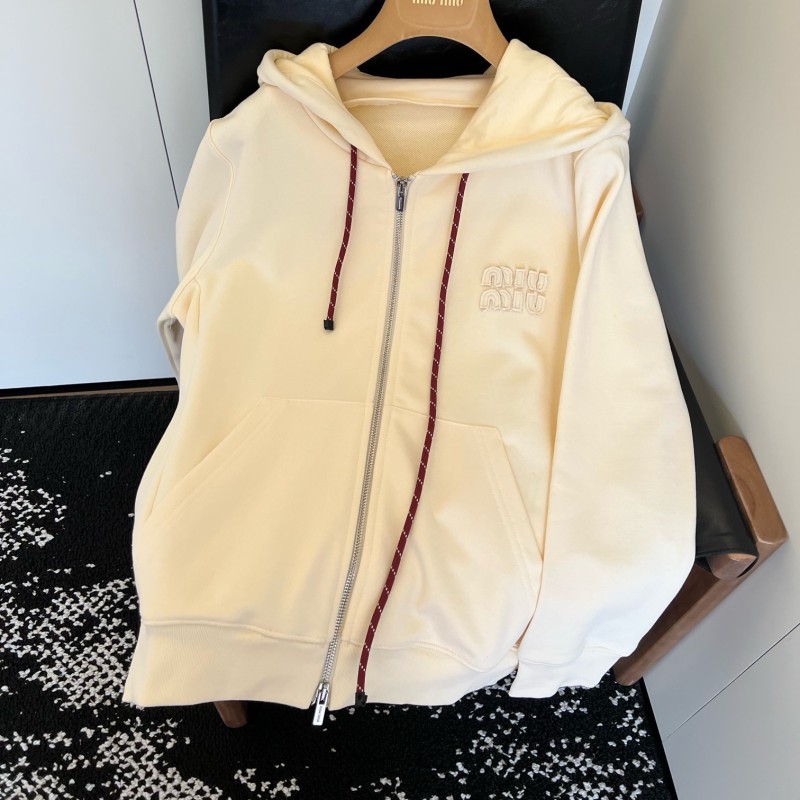 MiuMiu Zipper Hoodie & Shorts