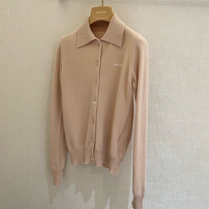 MiuMiu Cashmere Polo Cardigan