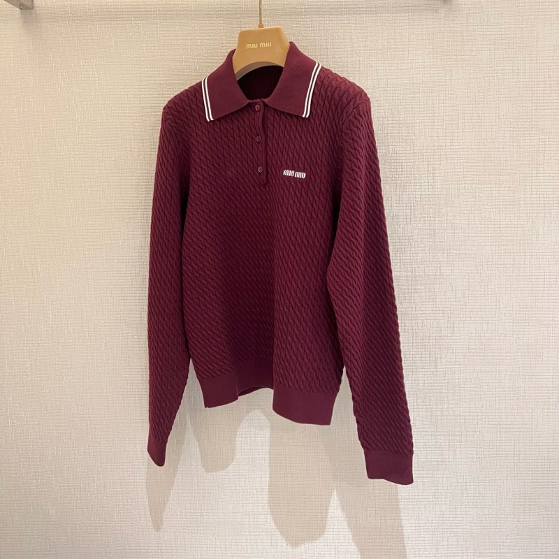 MiuMiu Long Sleeves Polo Tee