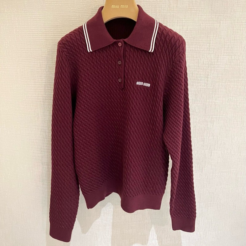 MiuMiu Long Sleeves Polo Tee