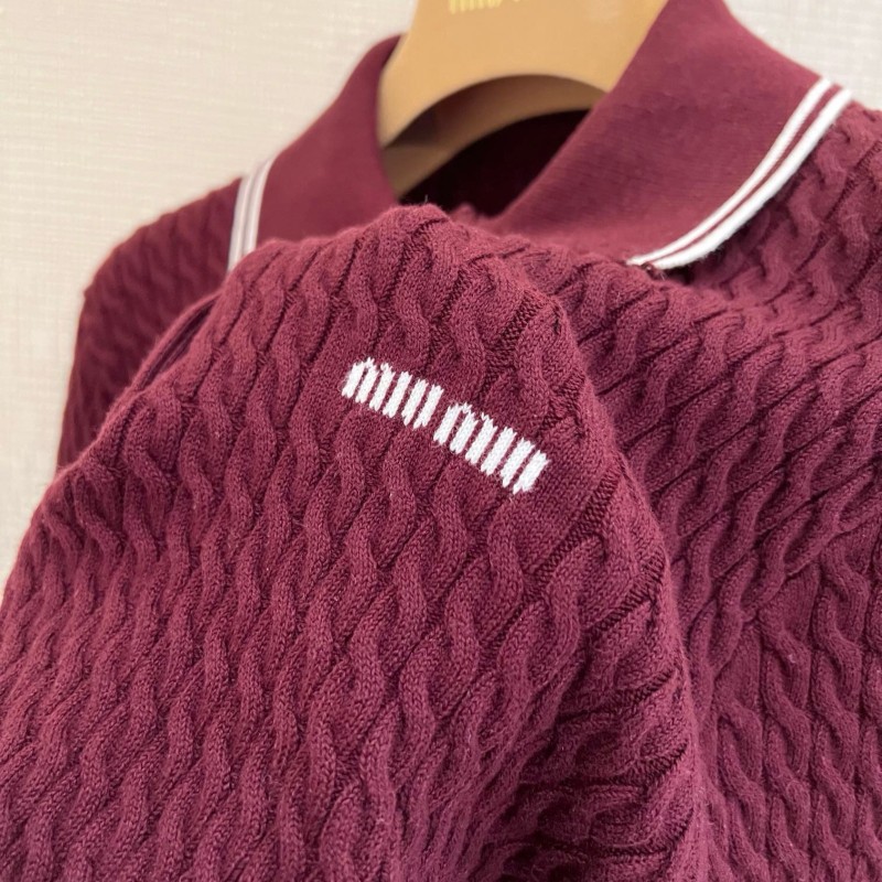 MiuMiu Long Sleeves Polo Tee