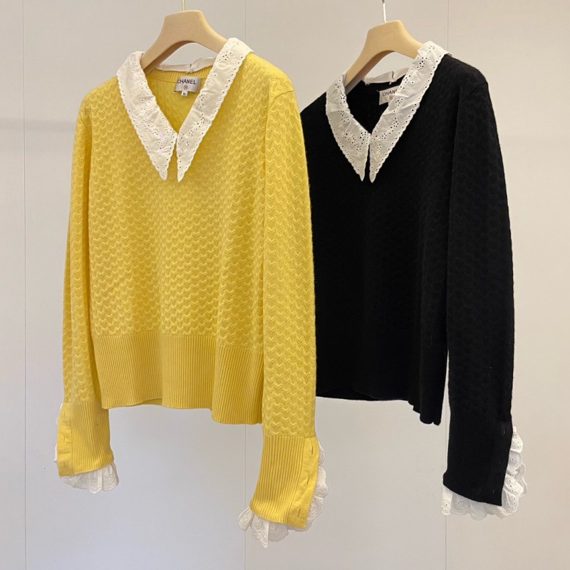 Chanel Cashmere Long Sleeves Shirt