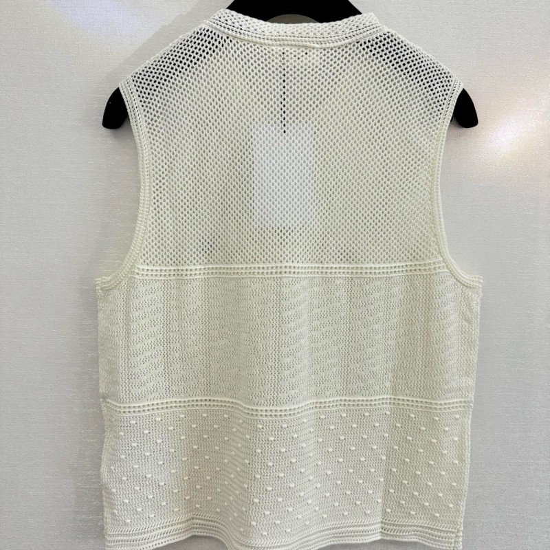 Celine Hollow Sleeveless Shirt