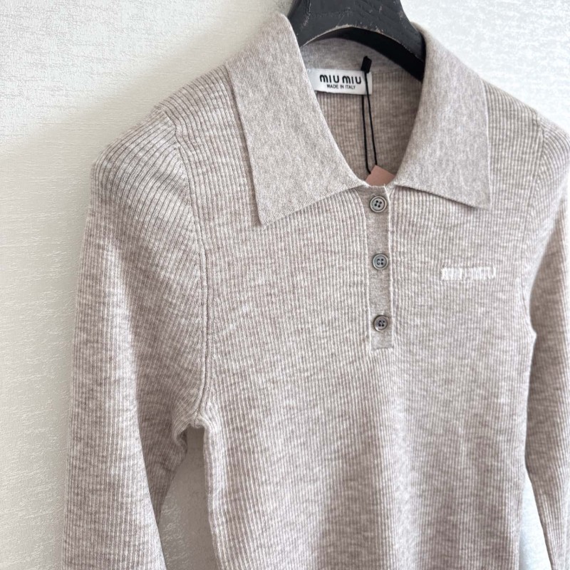 MiuMiu Long Sleeves Polo Tee