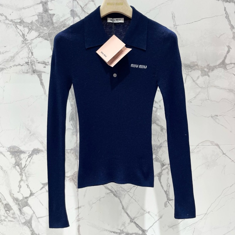 MiuMiu Long Sleeves Polo Tee