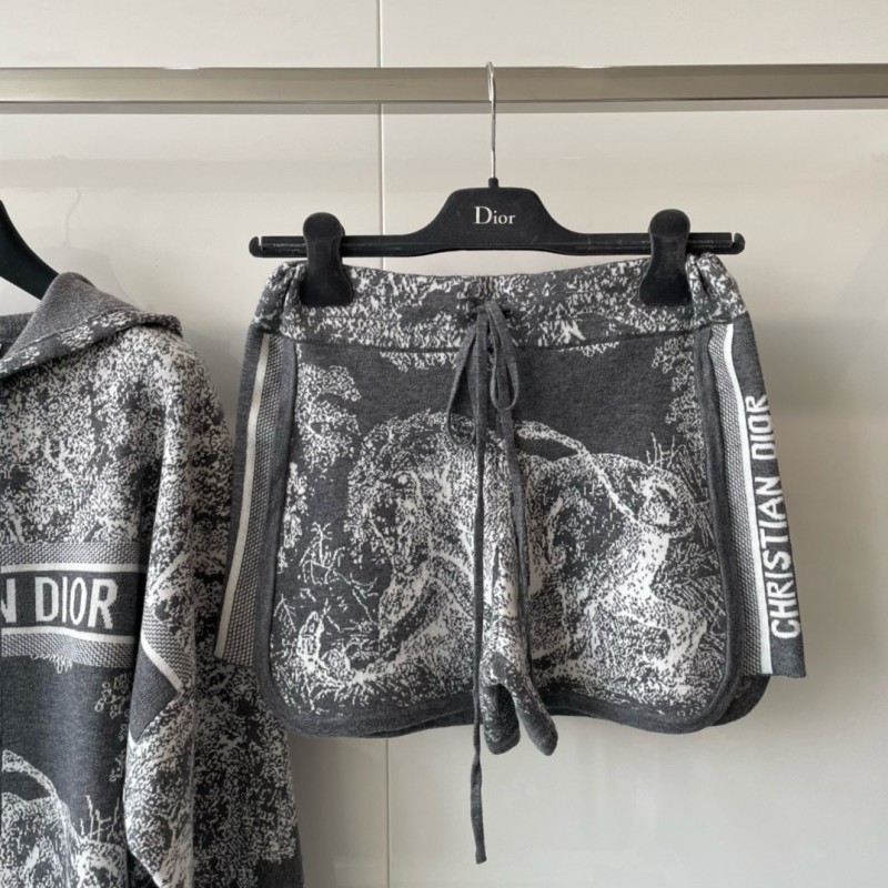 Dior Hoodie & Shorts Set