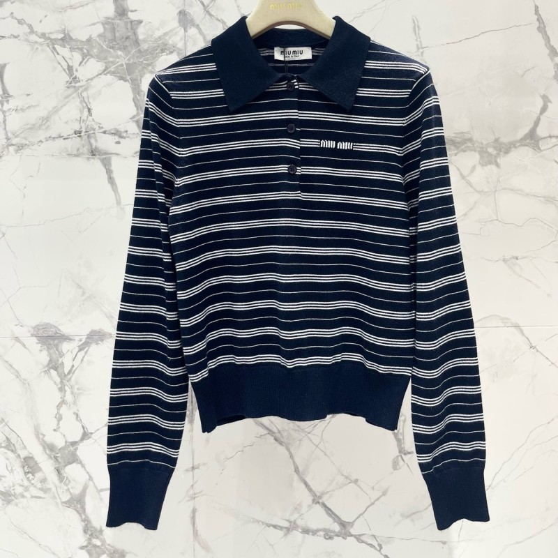 MiuMiu Long Sleeves Polo Tee