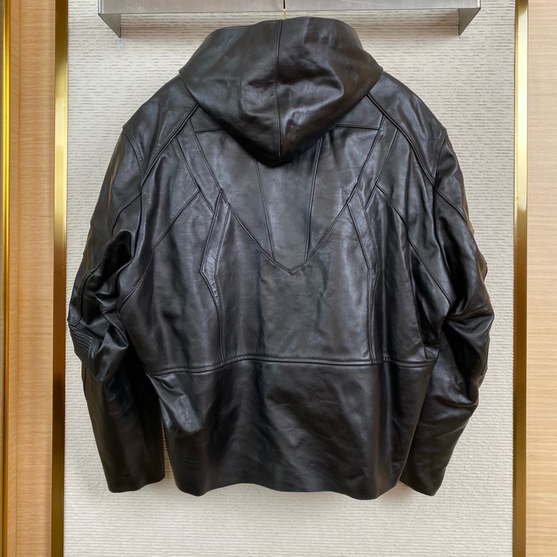 Balenciaga Unisex Leather Jacket