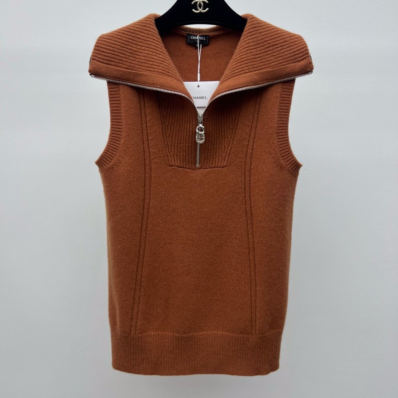 Chanel Cashmere Sleeveless Shirt