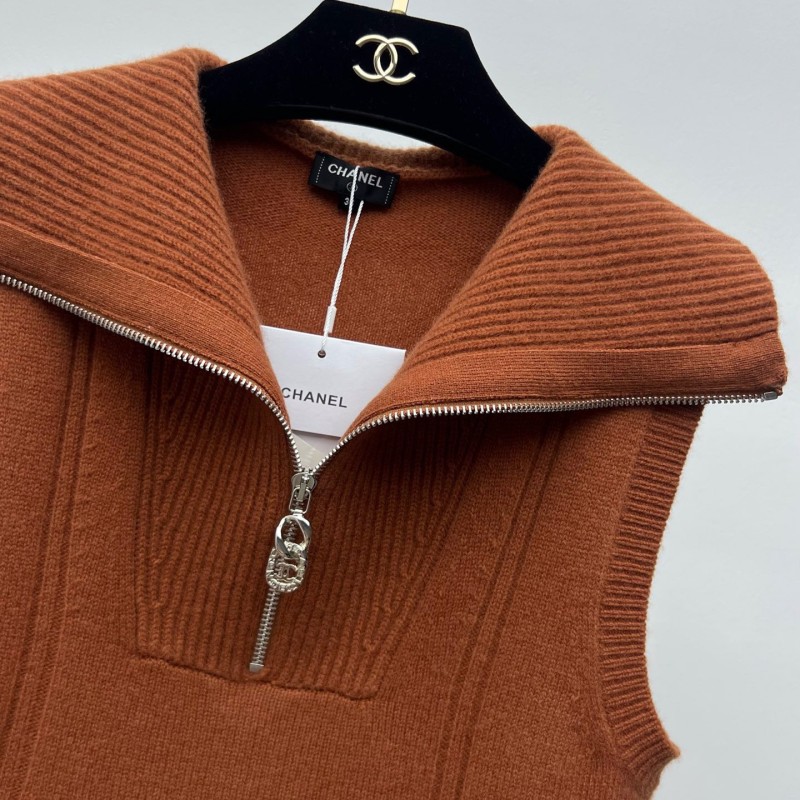 Chanel Cashmere Sleeveless Shirt