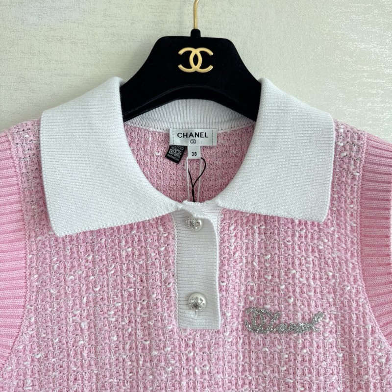 Chanel Sleeveless Polo Tee