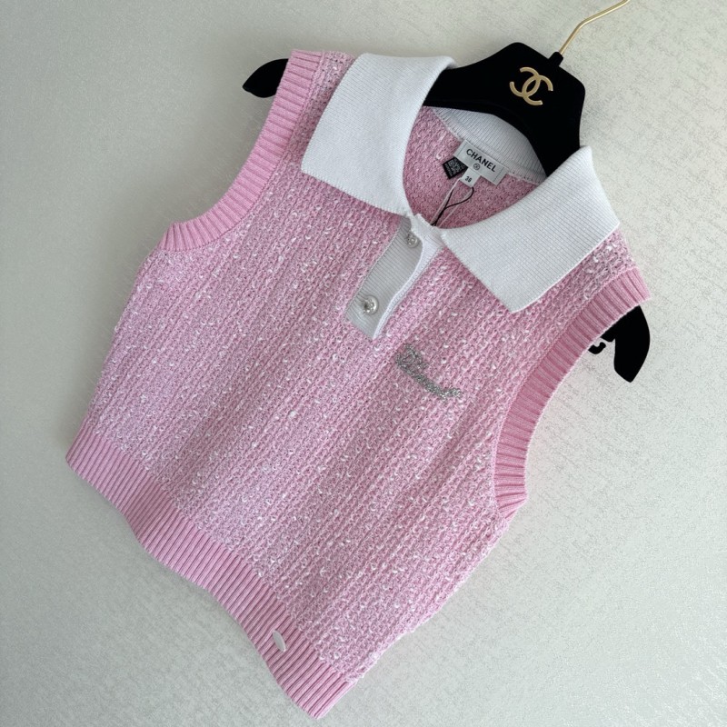 Chanel Sleeveless Polo Tee