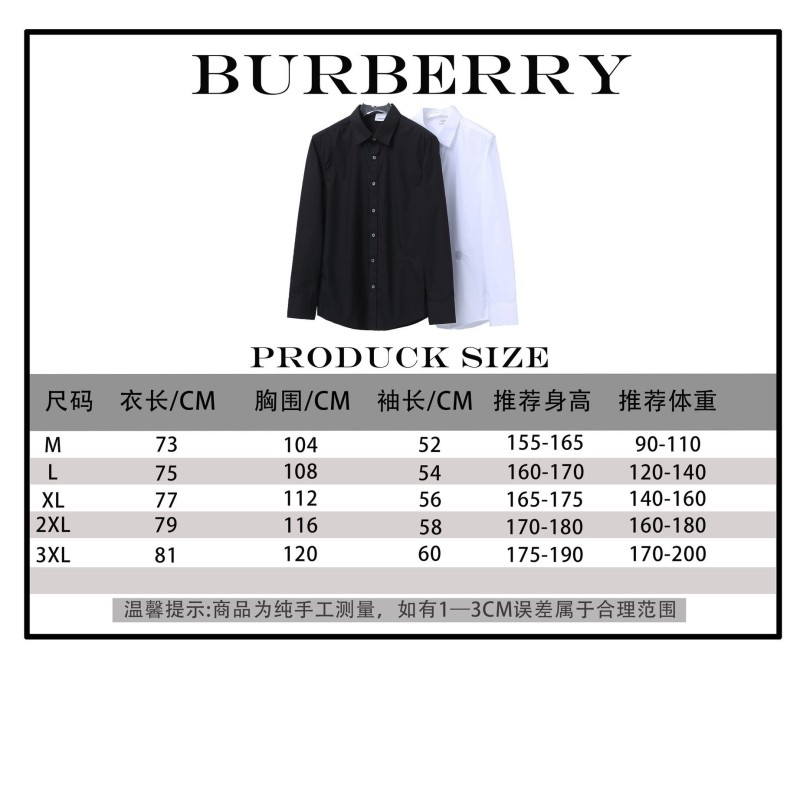 Burberry Unisex Long Sleeves Shirt