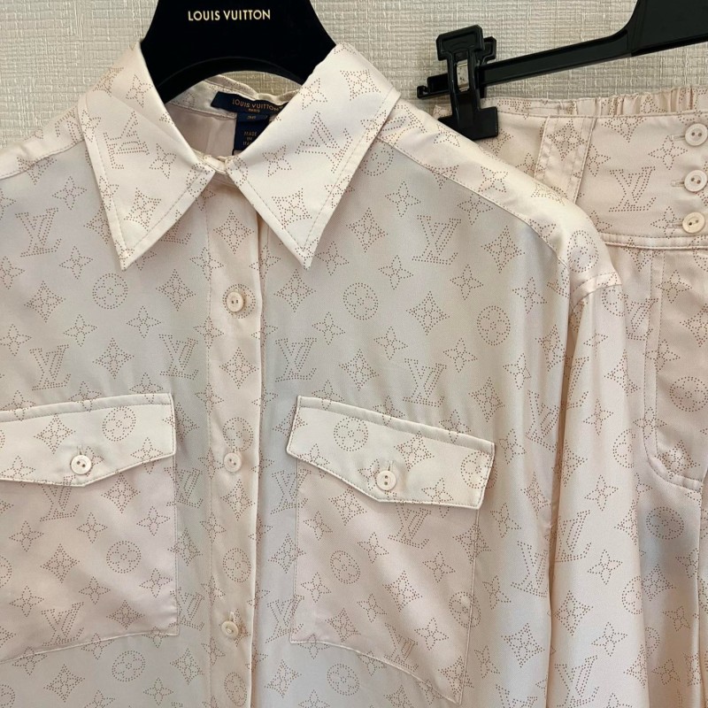 LV Silk Shirt & Shorts 