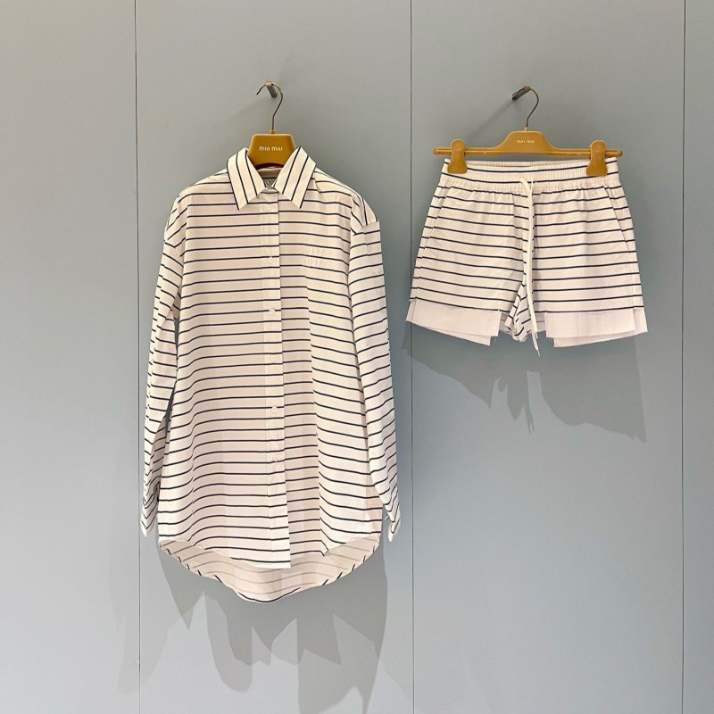 MiuMiu Long Sleeves Shirt & Shorts