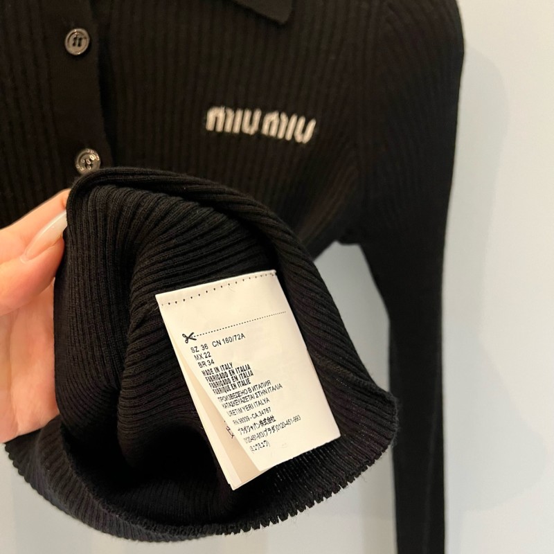 MiuMiu Long Sleeves Polo Tee