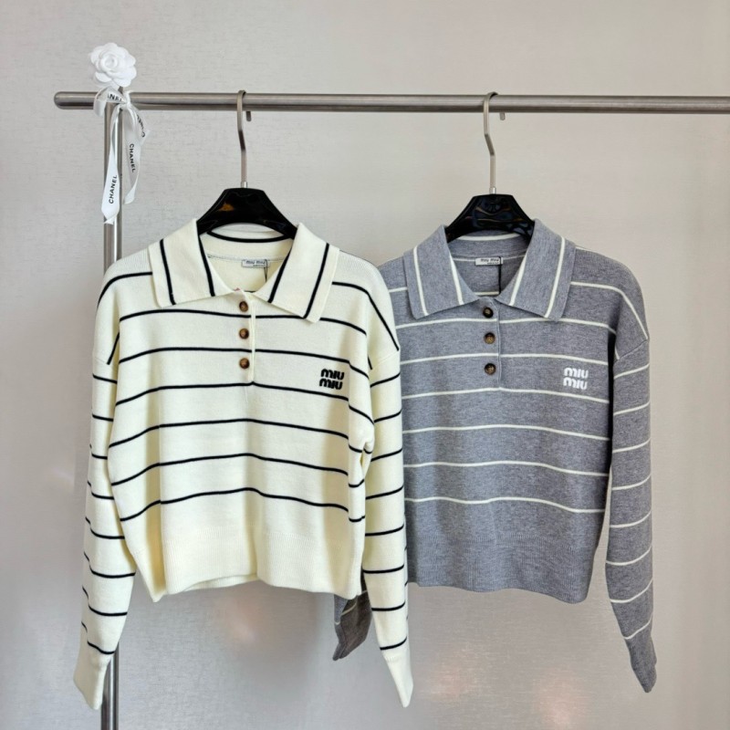 MiuMiu Long Sleeves Polo Tee