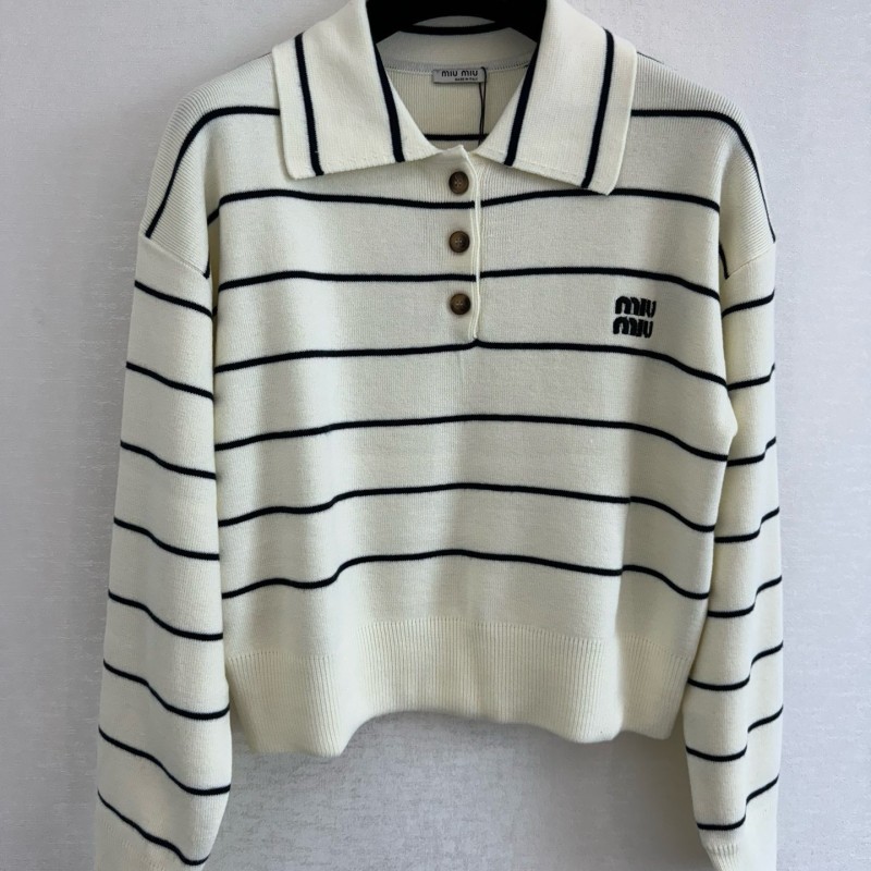 MiuMiu Long Sleeves Polo Tee