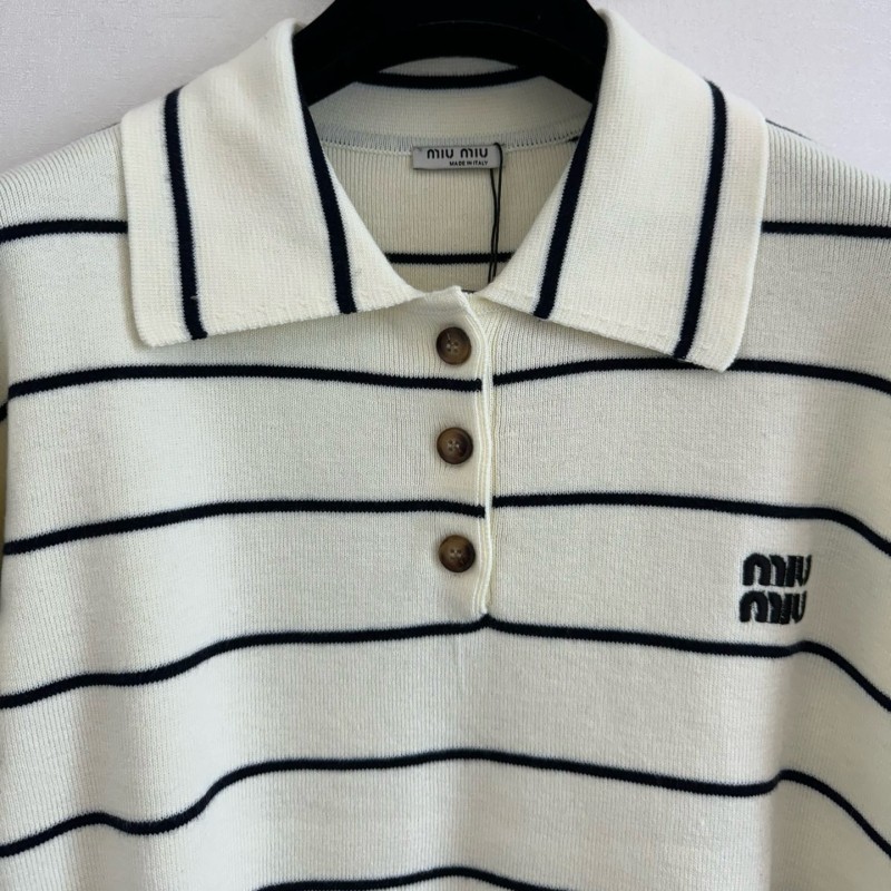 MiuMiu Long Sleeves Polo Tee