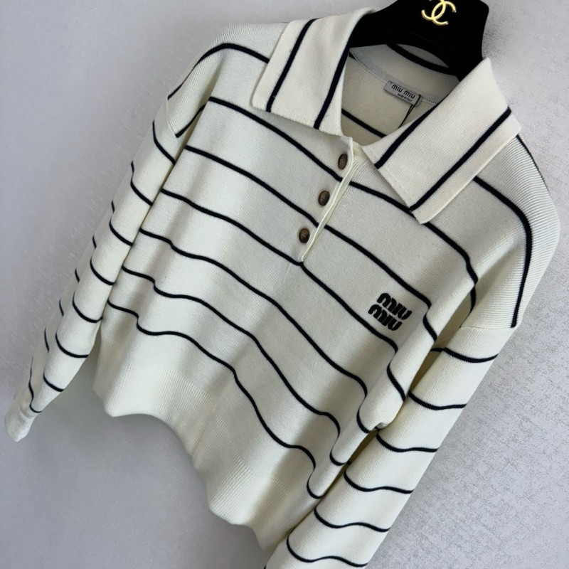 MiuMiu Long Sleeves Polo Tee