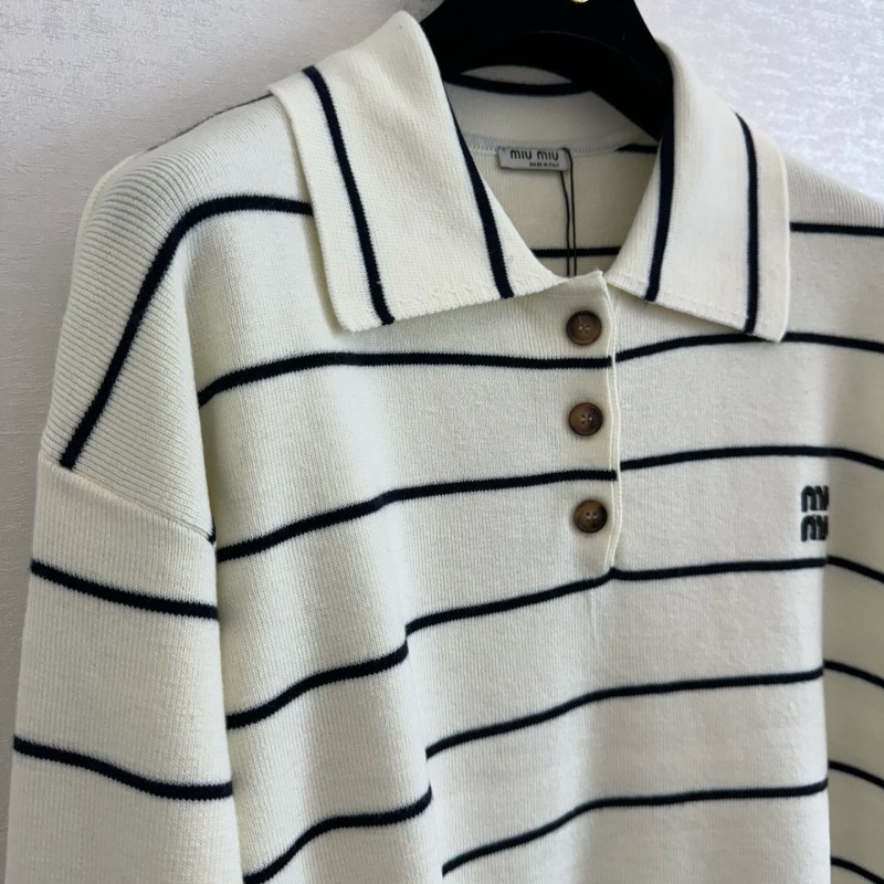 MiuMiu Long Sleeves Polo Tee