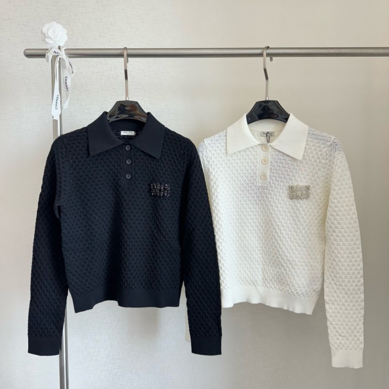 MiuMiu Long Sleeves Polo Tee