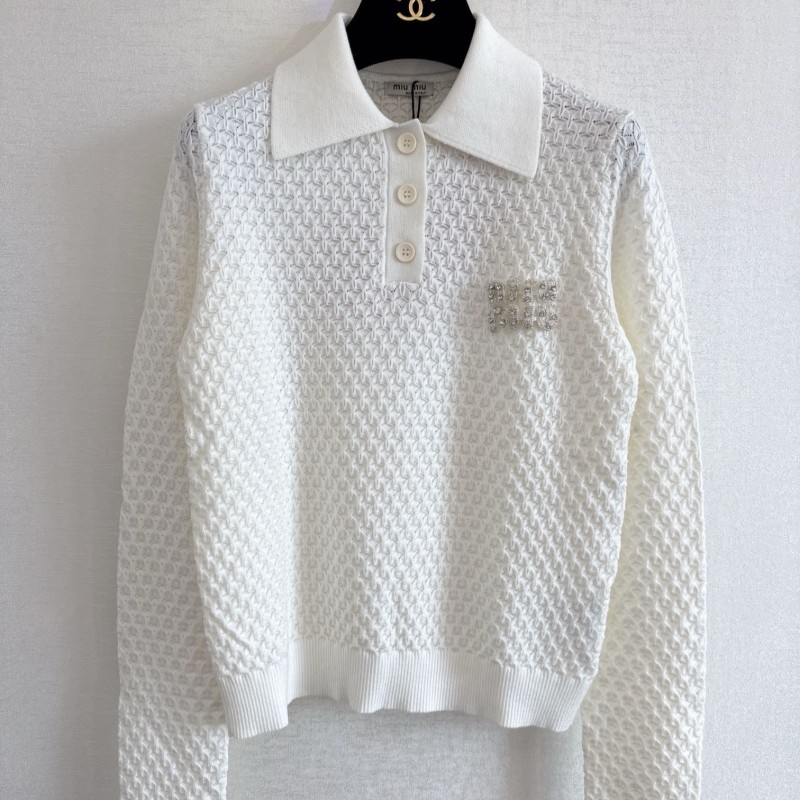 MiuMiu Long Sleeves Polo Tee