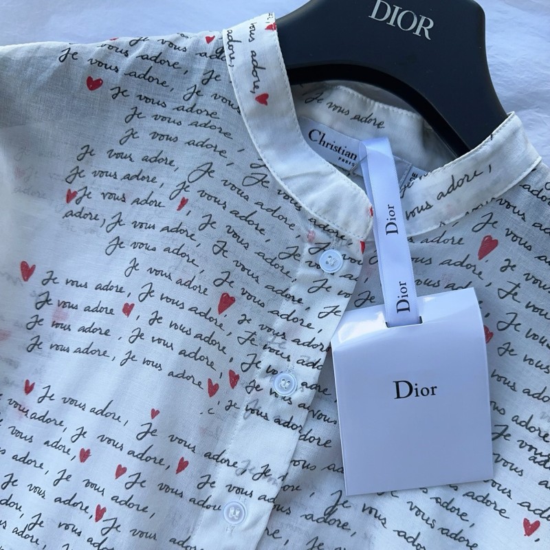 Dior Long Sleeves Shirt & Skirts