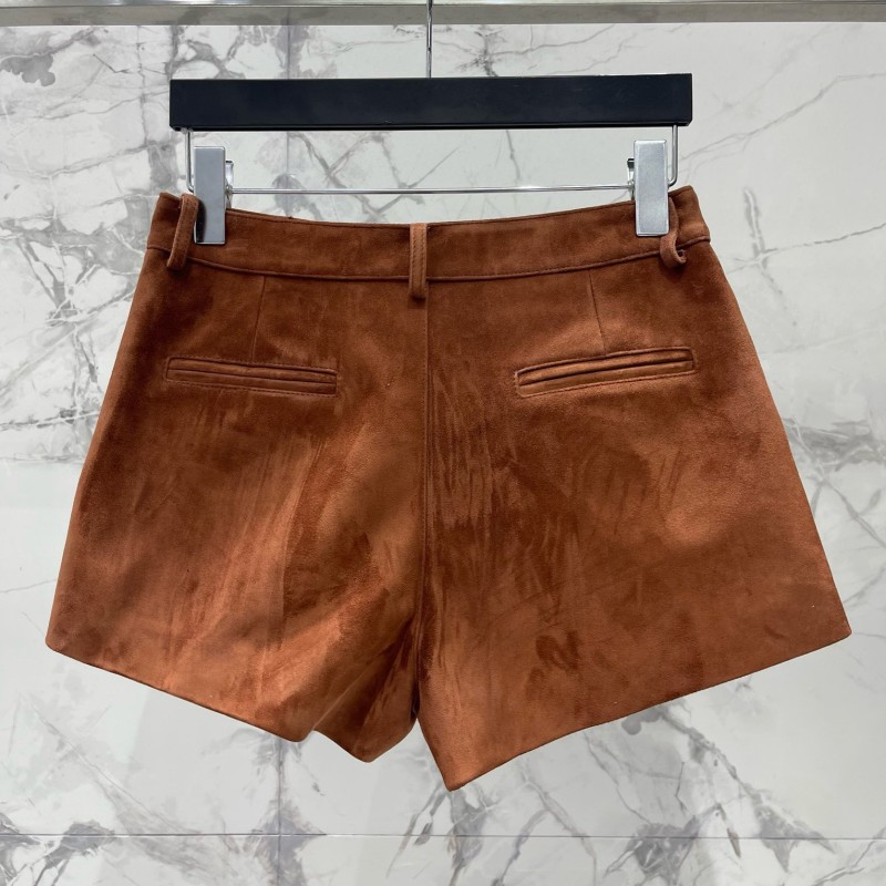 YSL Leather Shorts