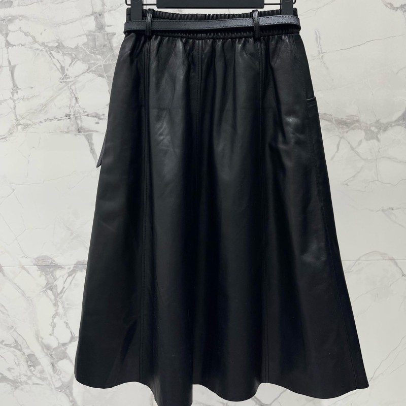 Prada Leather Skirts