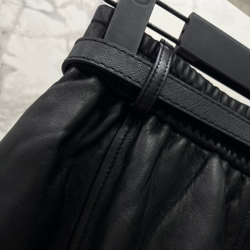 Prada Leather Skirts