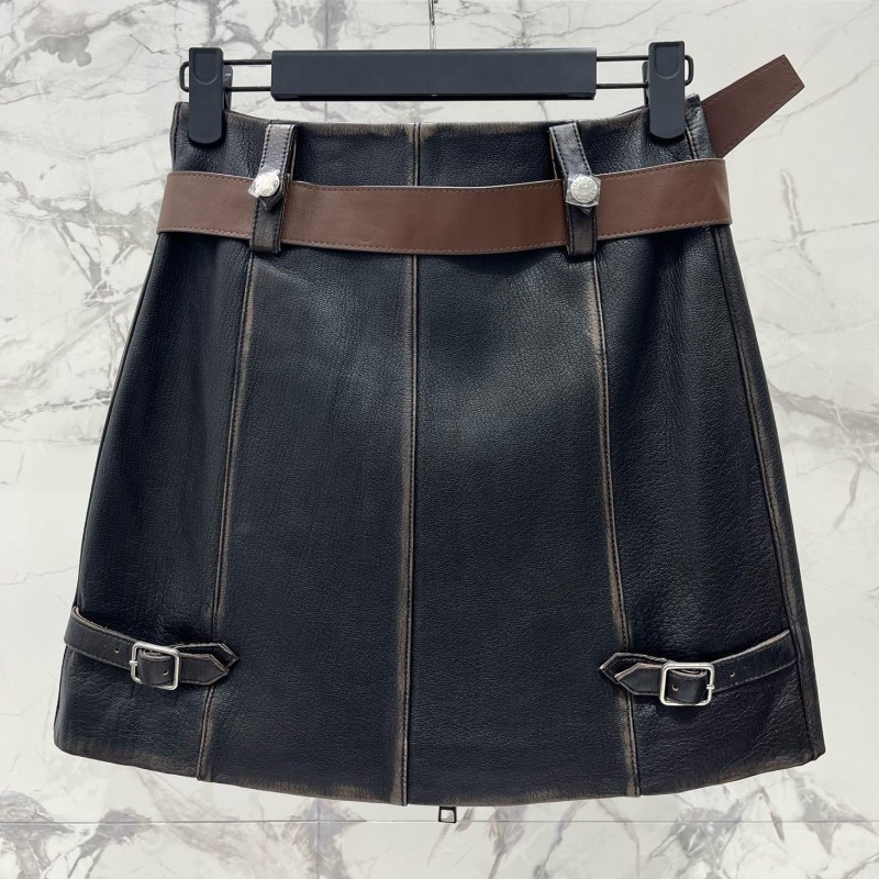 Prada Leather Skirts